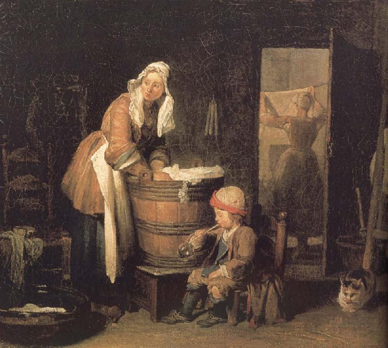 Jean Baptiste Simeon Chardin Women washing clothes